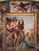 Annibale Carracci Deckengemalde aus der Galleria Farnese oil painting reproduction